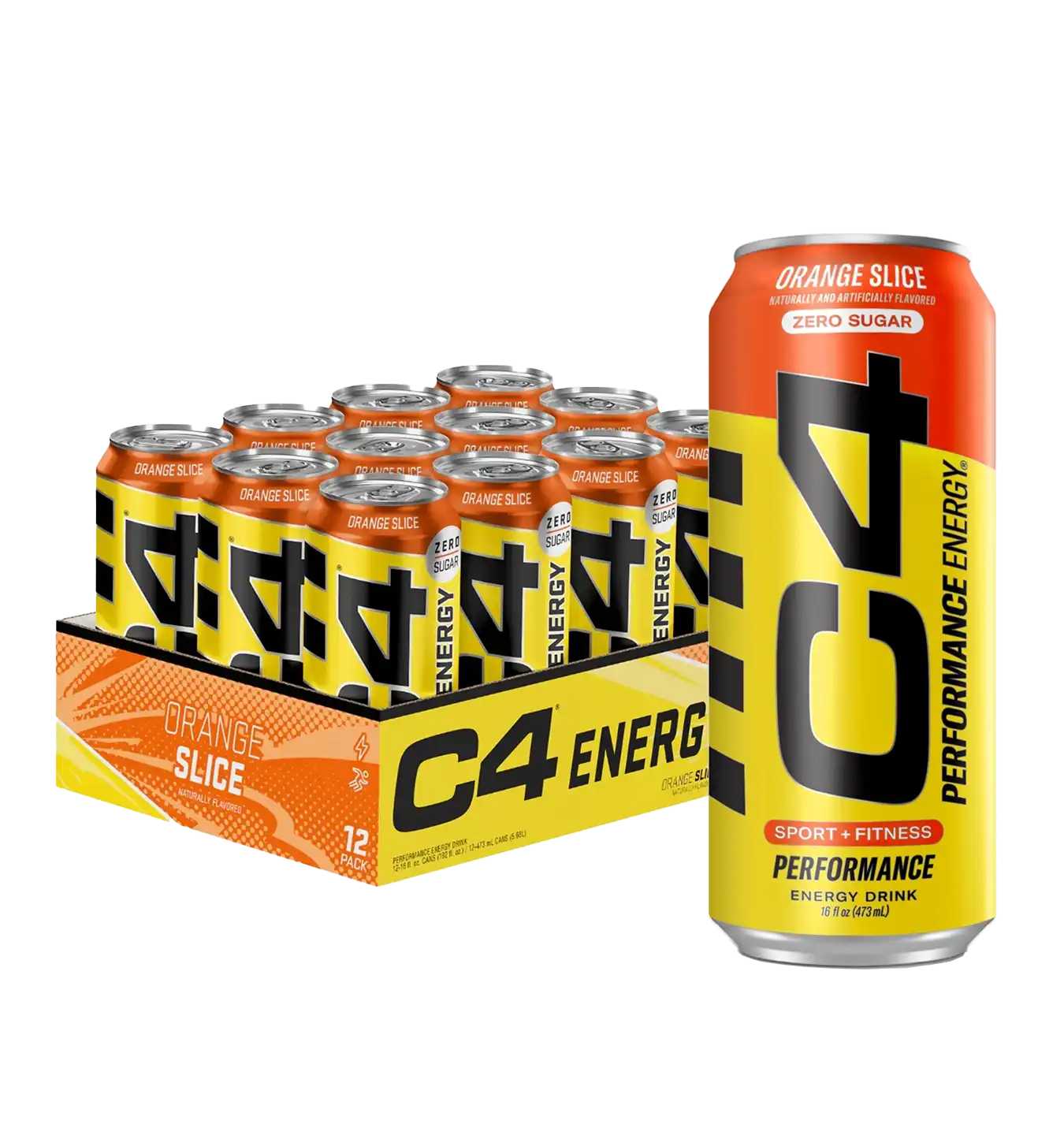 C4 Energy Drink - 12x 500 ml / Orange Slice