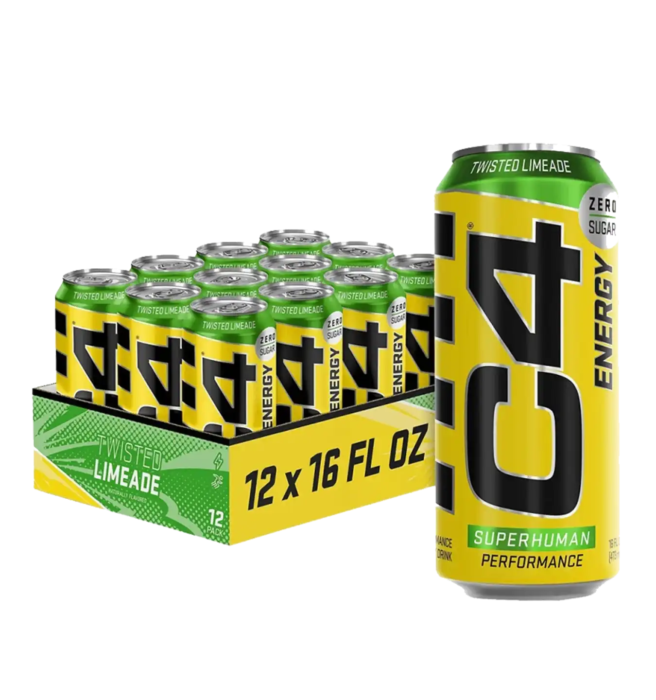 C4 Energy Drink - 12x 500 ml / Twisted Limeade