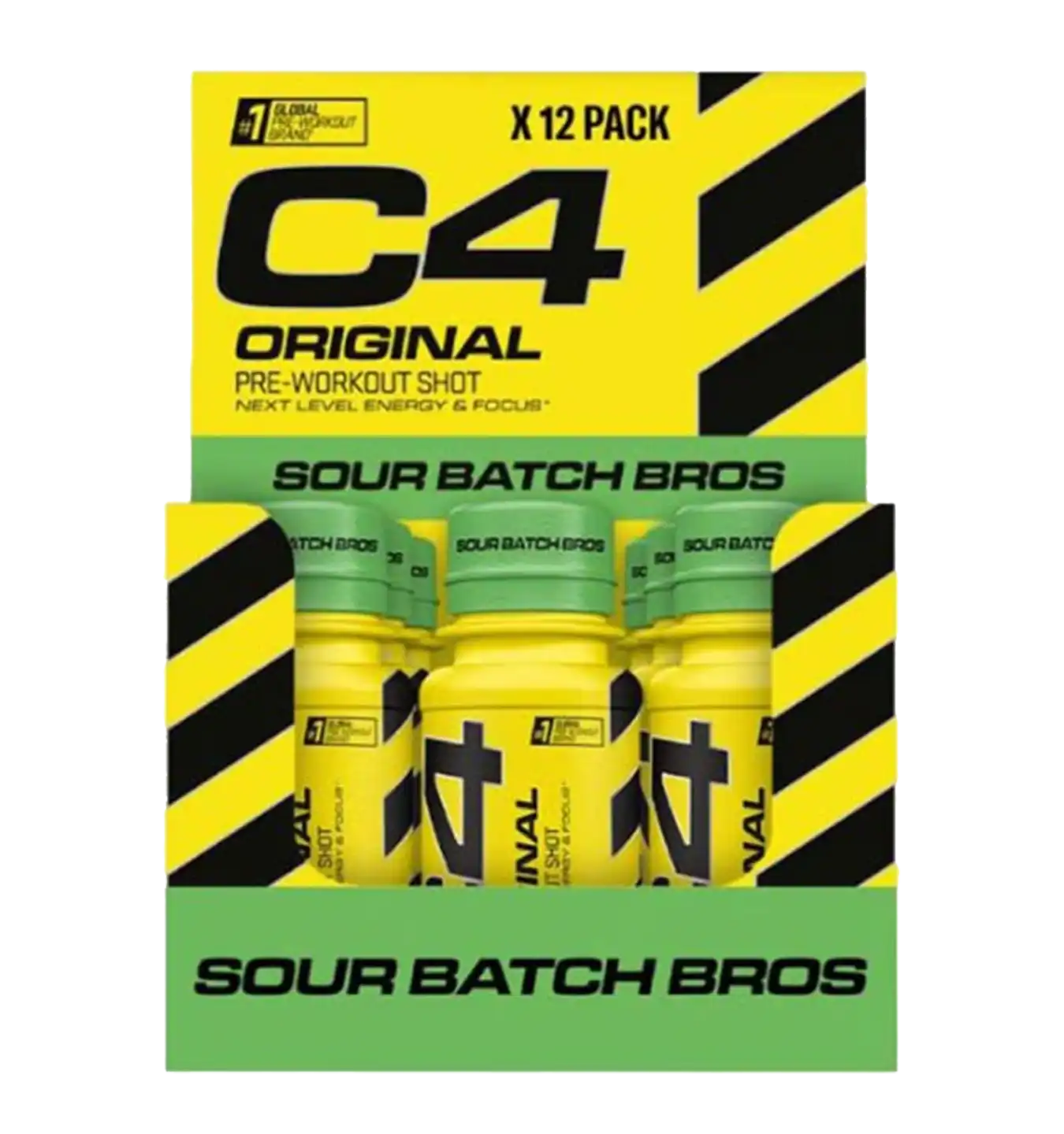 C4 Energy Shot - 12x 60 ml / Sour Batch Bros
