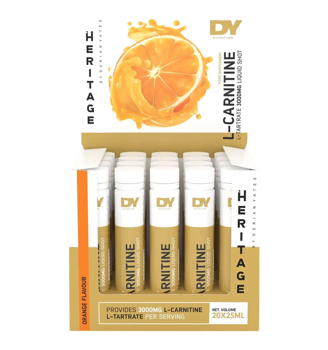 L-Carnitine Shots - 20x 25 ml / Orange
