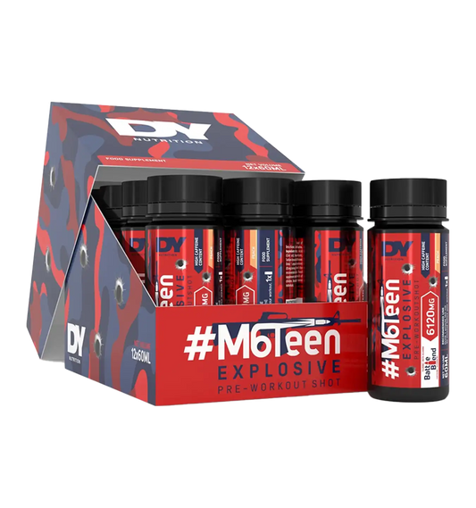 M6Teen Pre-Workout Shots - 12x 60 ml / Peach