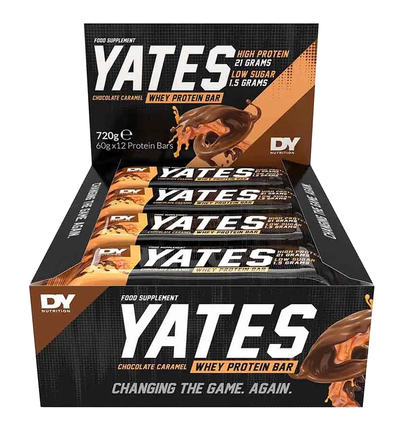 Whey Protein Bar - 12x 60 g / Chocolade/Caramel