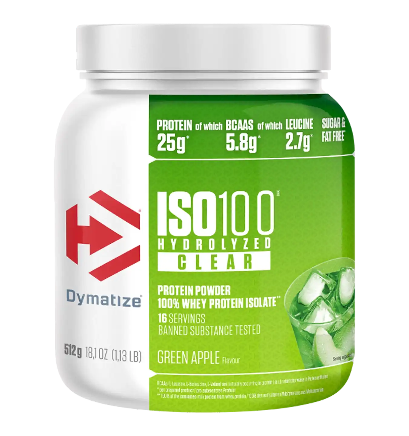 ISO-100 Clear - 512g / Green Apple