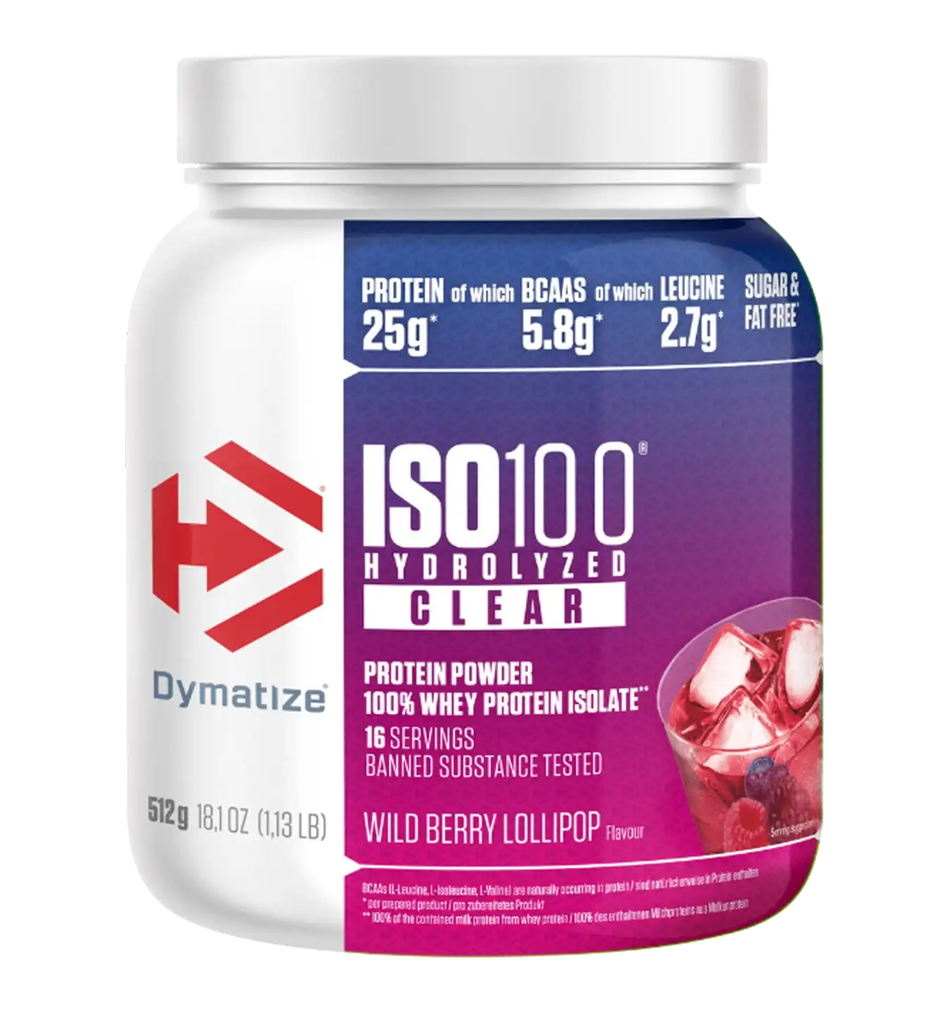 ISO-100 Clear - 512g / Wild Berry Lollipop