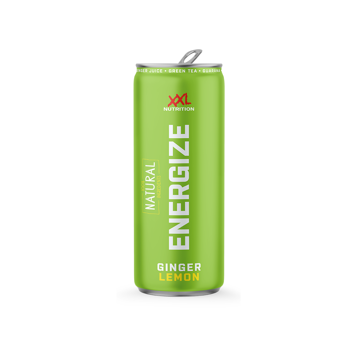 Energize Energy Drink Black - Zero - Citroen / 330 ml / 6-pack / Groen