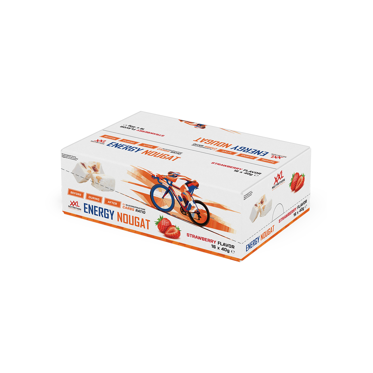Energy Nougat - Aardbei / Niet gespecificeerd / 16-pack