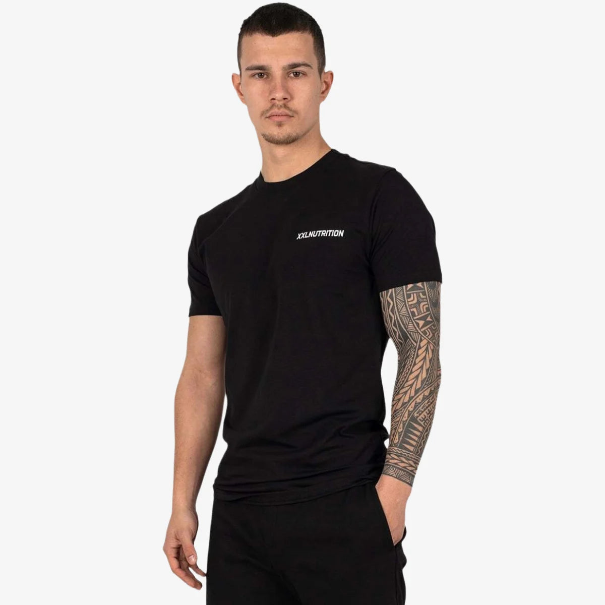 Essential Fitted T-Shirt - Black - Zwart