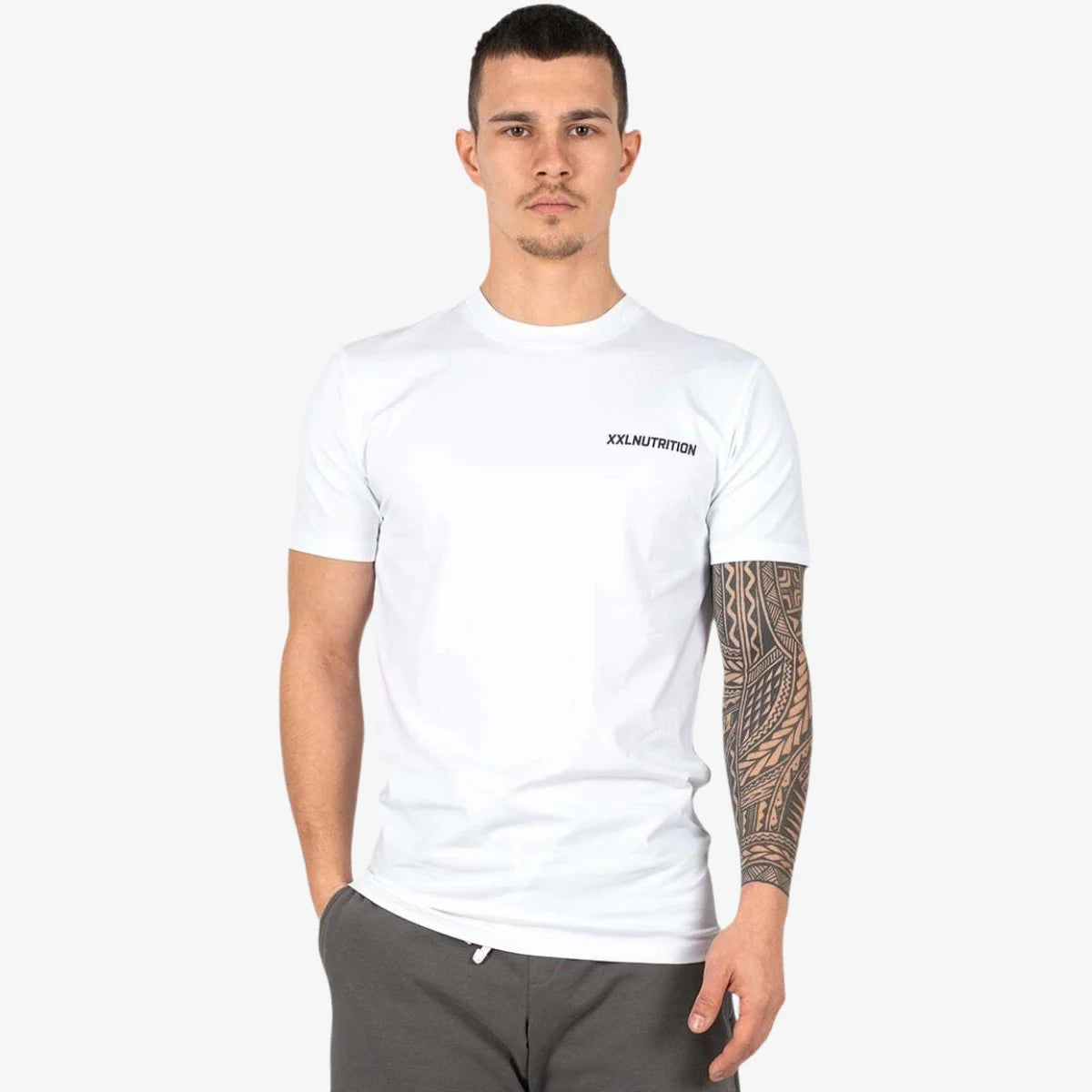 Essential Fitted T-Shirt - Black - Wit