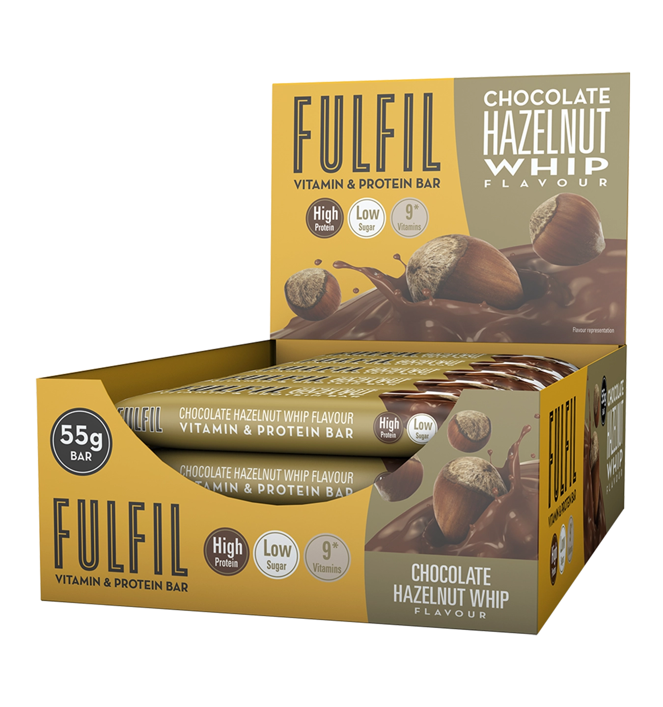Fulfill Vitamin & Protein Bars - 15 repen / Choco Hazelnut Whip