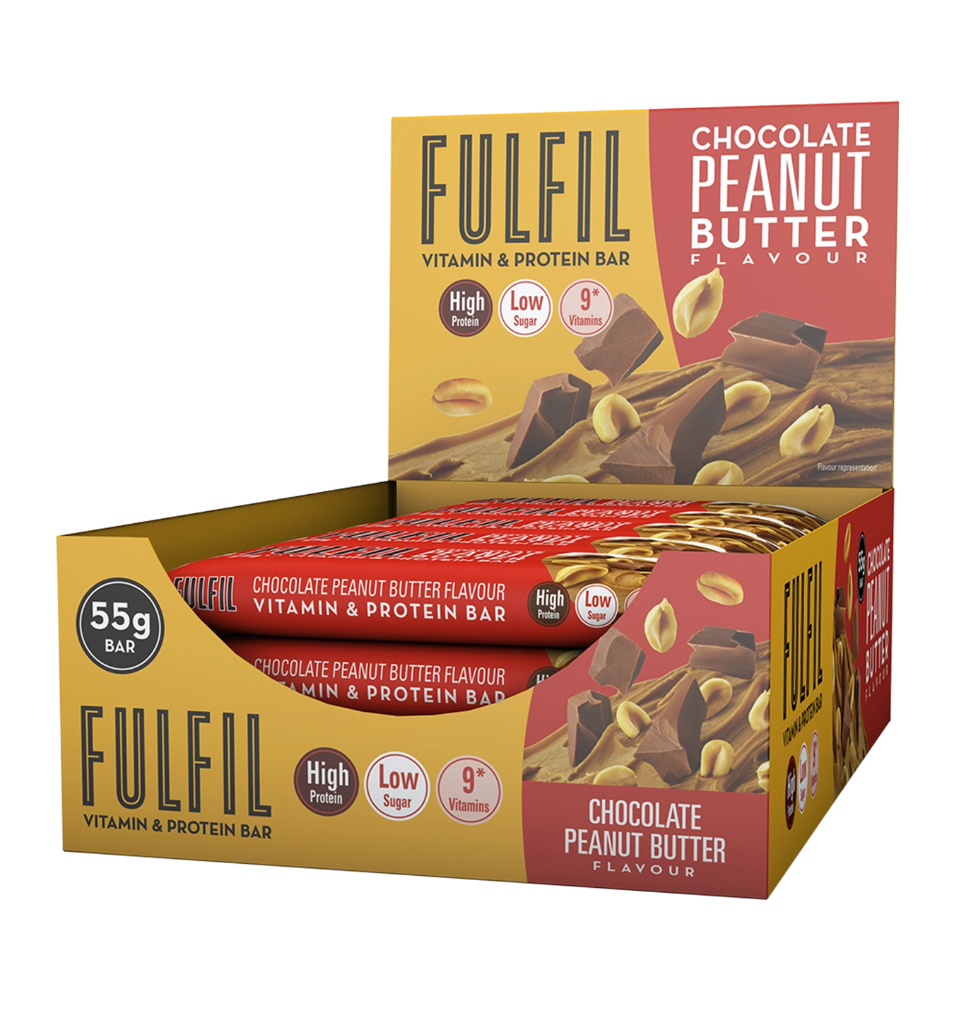 Fulfill Vitamin & Protein Bars - 15 repen / Chocolate Peanut Butter