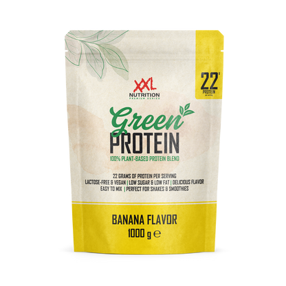 Protein Iced Coffee Karamel - Banaan / 1000 g / Groen