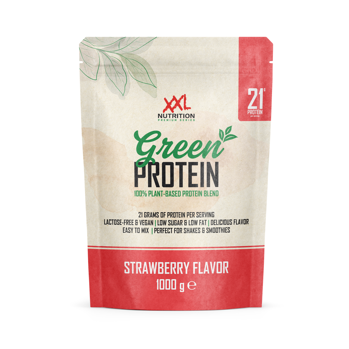 Protein Iced Coffee Karamel - Aardbei / 1000 g / Groen