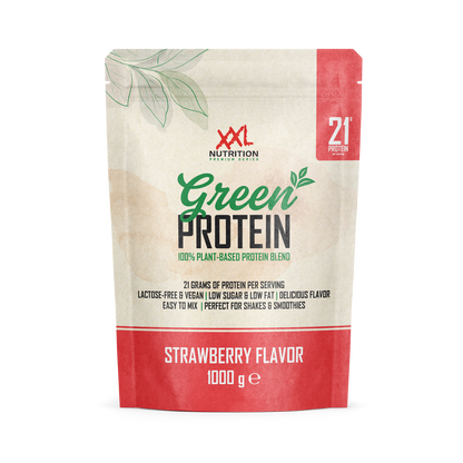 Protein Iced Coffee Karamel - Aardbei / 1000 g / Groen