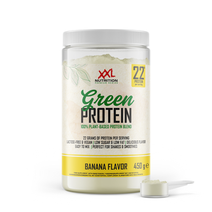 Protein Iced Coffee Karamel - Banaan / 450 g / Groen