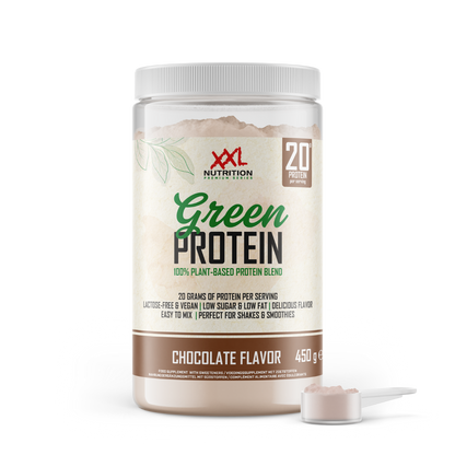 Protein Iced Coffee Karamel - Chocolade / 450 g / Groen