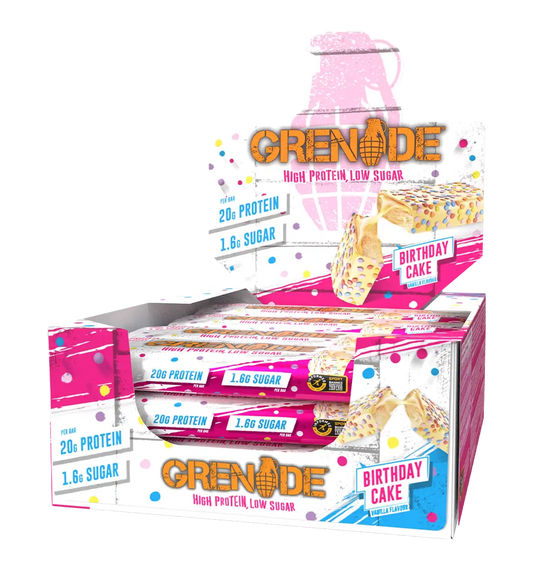 Grenade Protein Bars - 12 repen / Birthday Cake