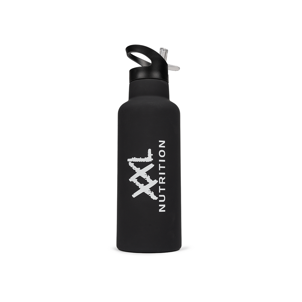 Insulated Straw Bottle - 500 ml / Zwart