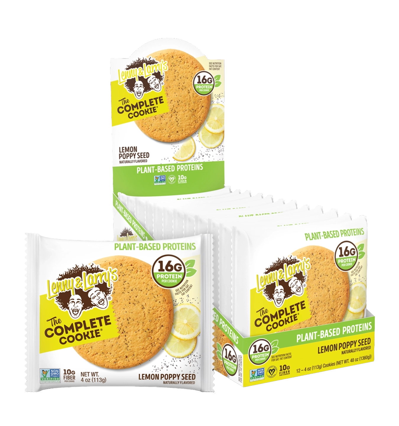 The Complete Cookie - 12x 113g / Lemon Poppy Seed