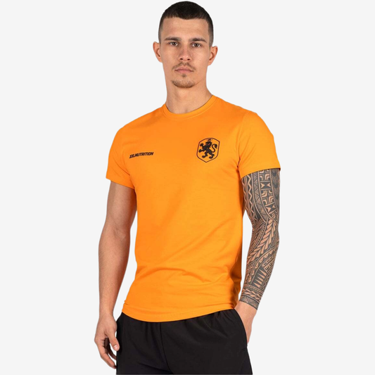 Lion Fitted T-Shirt - Orange Oranje - Sinaasappel / Oranje