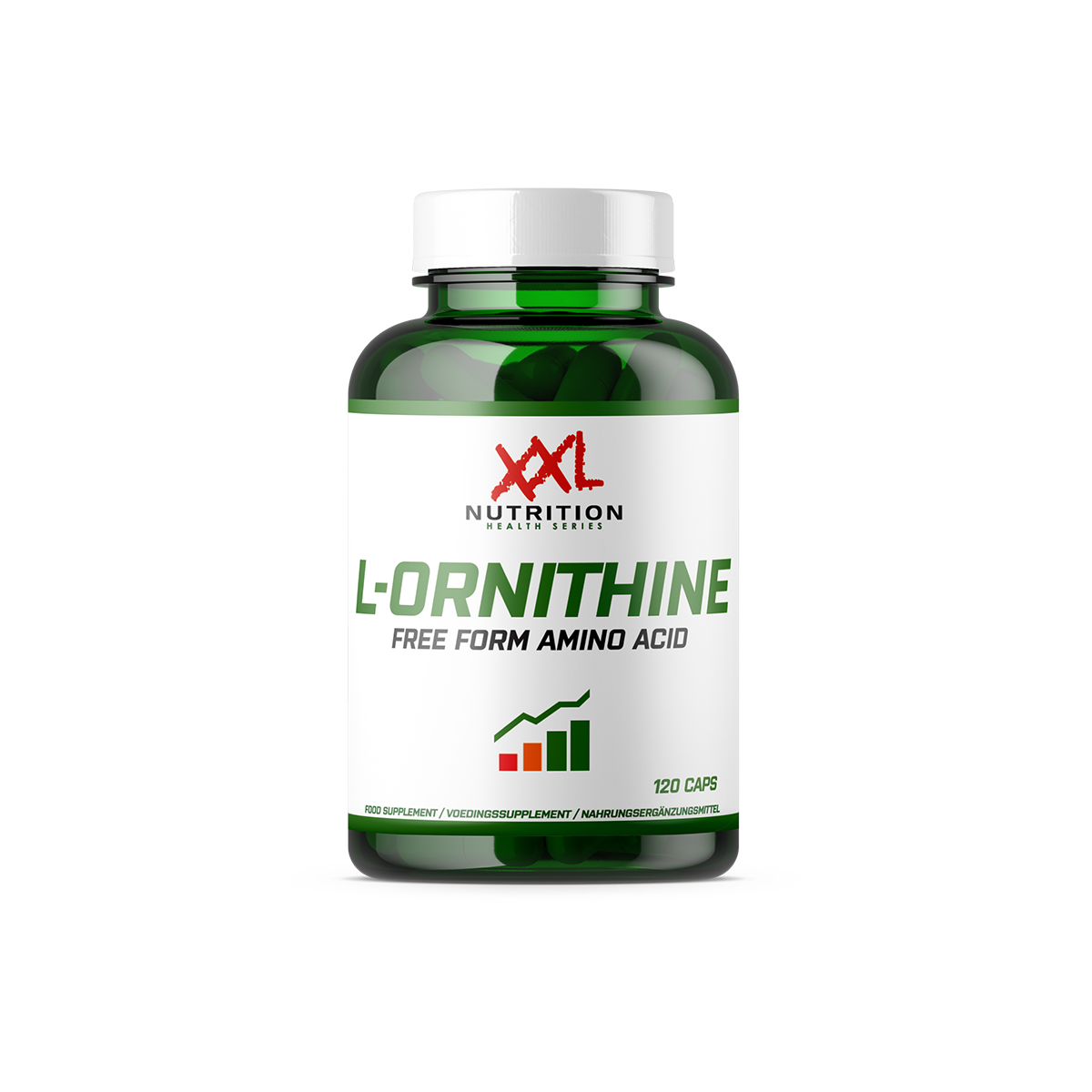 L-Ornithine - 500 mg - 120 capsules / L
