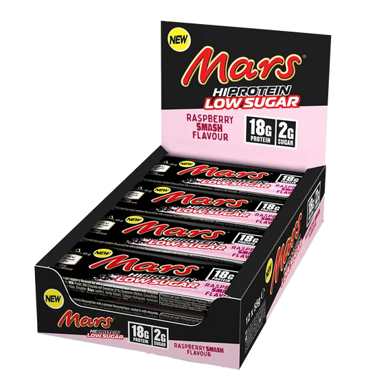 Mars Low Sugar High Protein Bar - 12 repen / Raspberry Smash Flavour