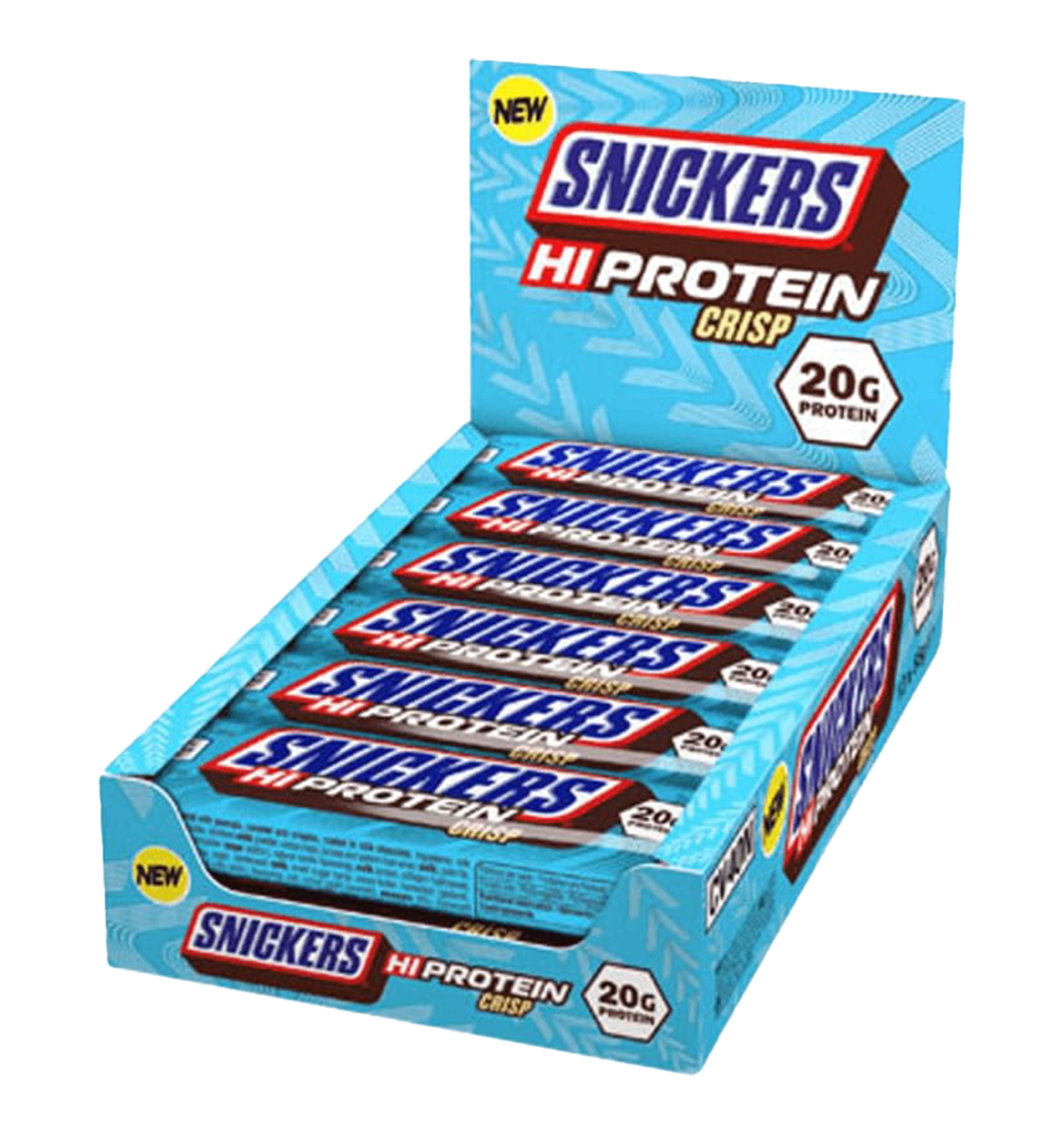Snickers Crisp Low Sugar High Protein Bar - 12 repen - Milk Chocolate