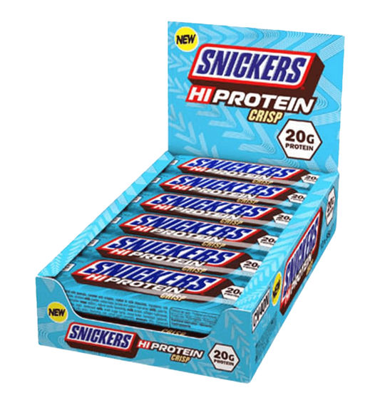Snickers Crisp Low Sugar High Protein Bar - 12 repen - Milk Chocolate