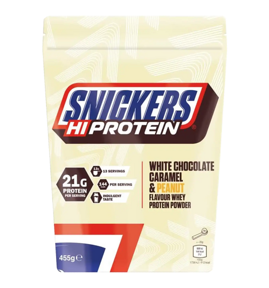 Snickers White Protein Powder - 455 g / White Chocolate & Peanut