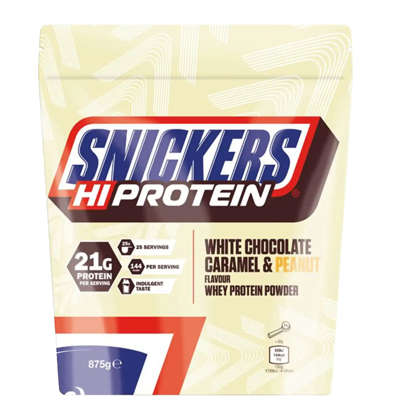Snickers White Protein Powder - 875 g / White Chocolate & Peanut