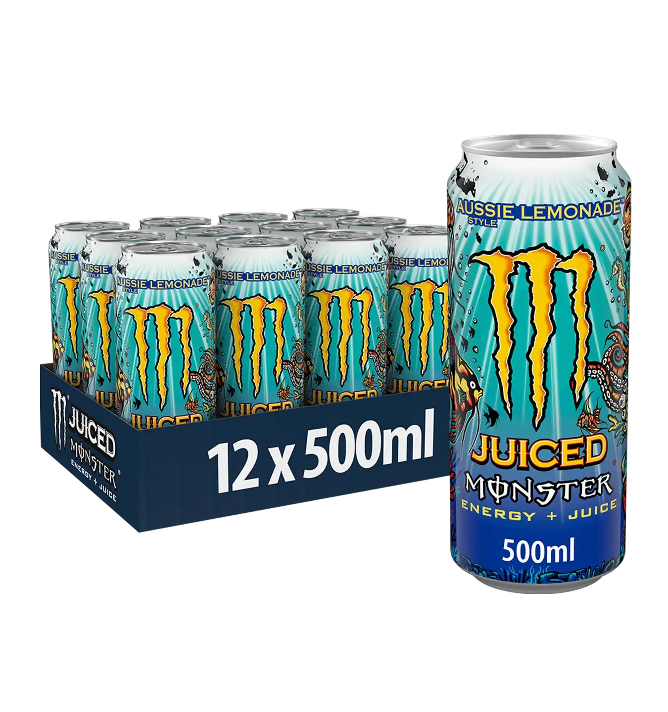 Monster Energy Juiced Aussie - 12x 500 ml - Lemonade
