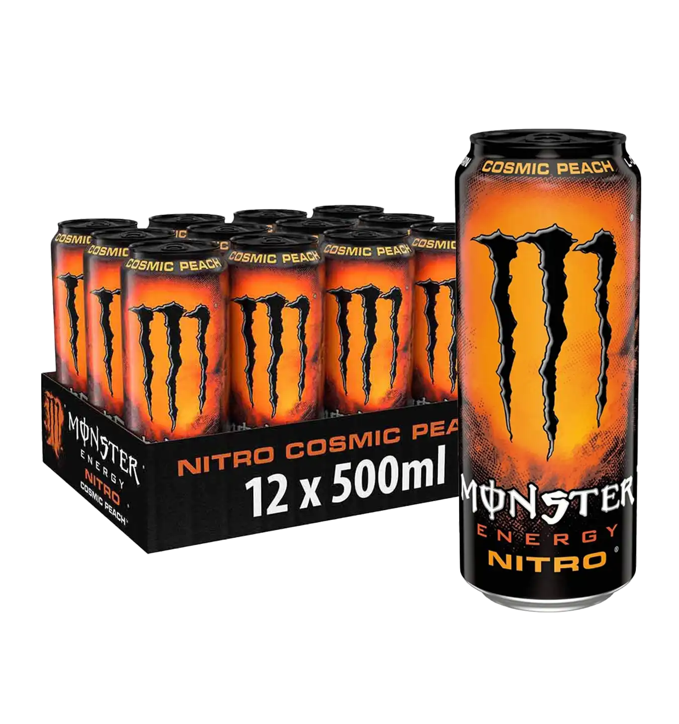 Monster Nitro - 12x 500 ml / Cosmic Peach