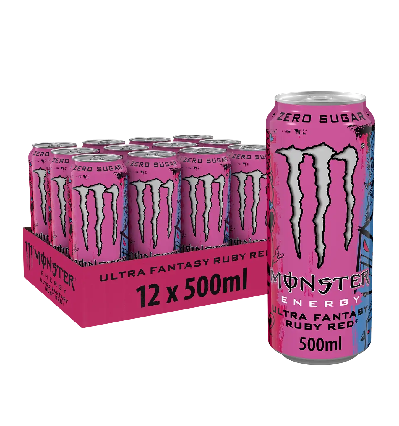 Monster Energy Ultra - 12x 500 ml / Ruby Red