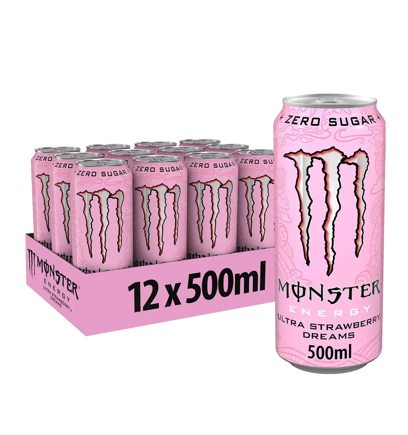 Monster Energy Ultra - 12x 500 ml / Strawberry Dreams