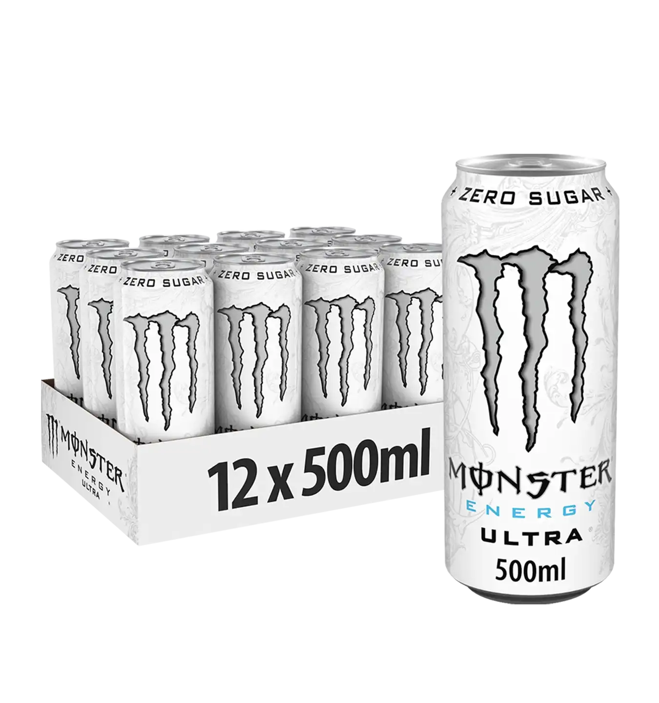 Monster Energy Ultra - 12x 500 ml / Wit
