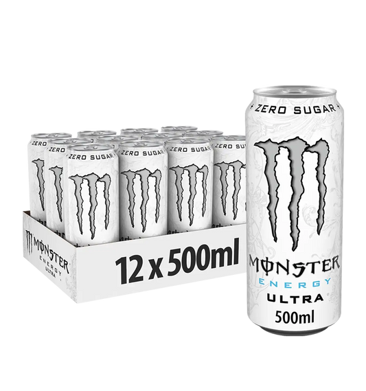 Monster Energy Ultra - 12x 500 ml / Wit