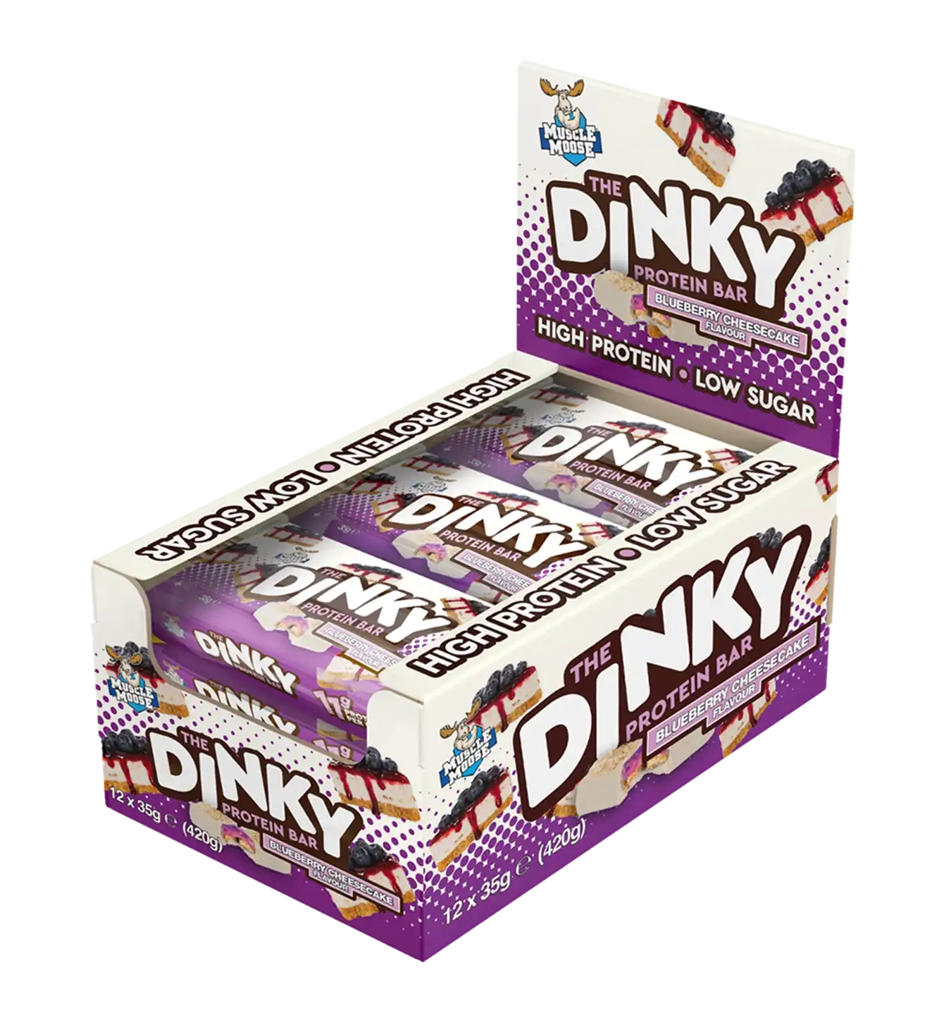 The Dinky Protein Bar - 12 repen / Blueberry Cheesecake