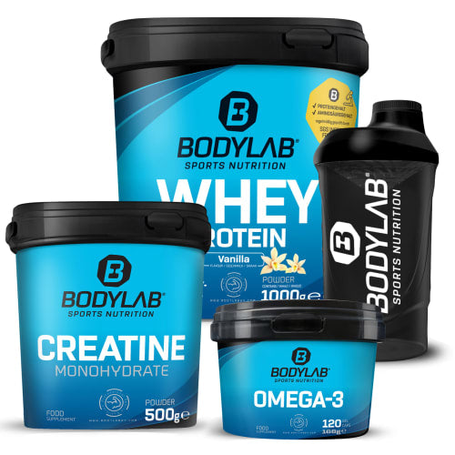 Bodylab Whey + Deal met Creatine Powder en Omega-3 capsules - Default Title