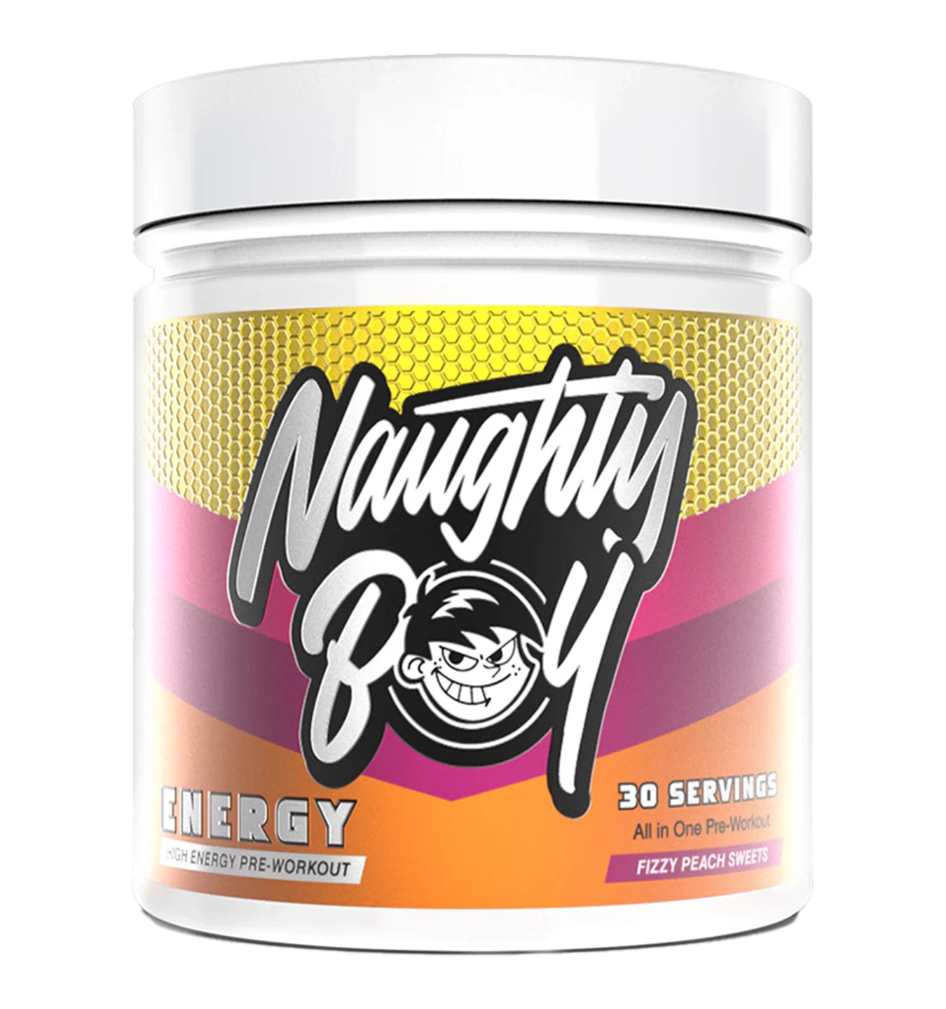 Naughty Boy Energy Pre-Workout - 30 servings / Fizzy Peach Sweet