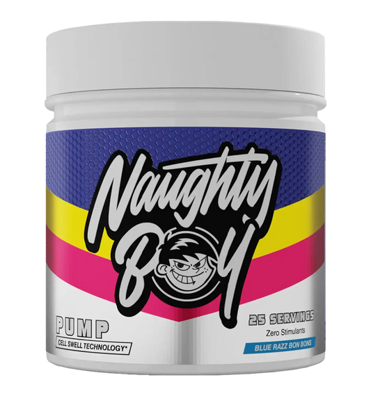 Naughty Boy Pump - 25 servings / Blue Razz Bon Bons