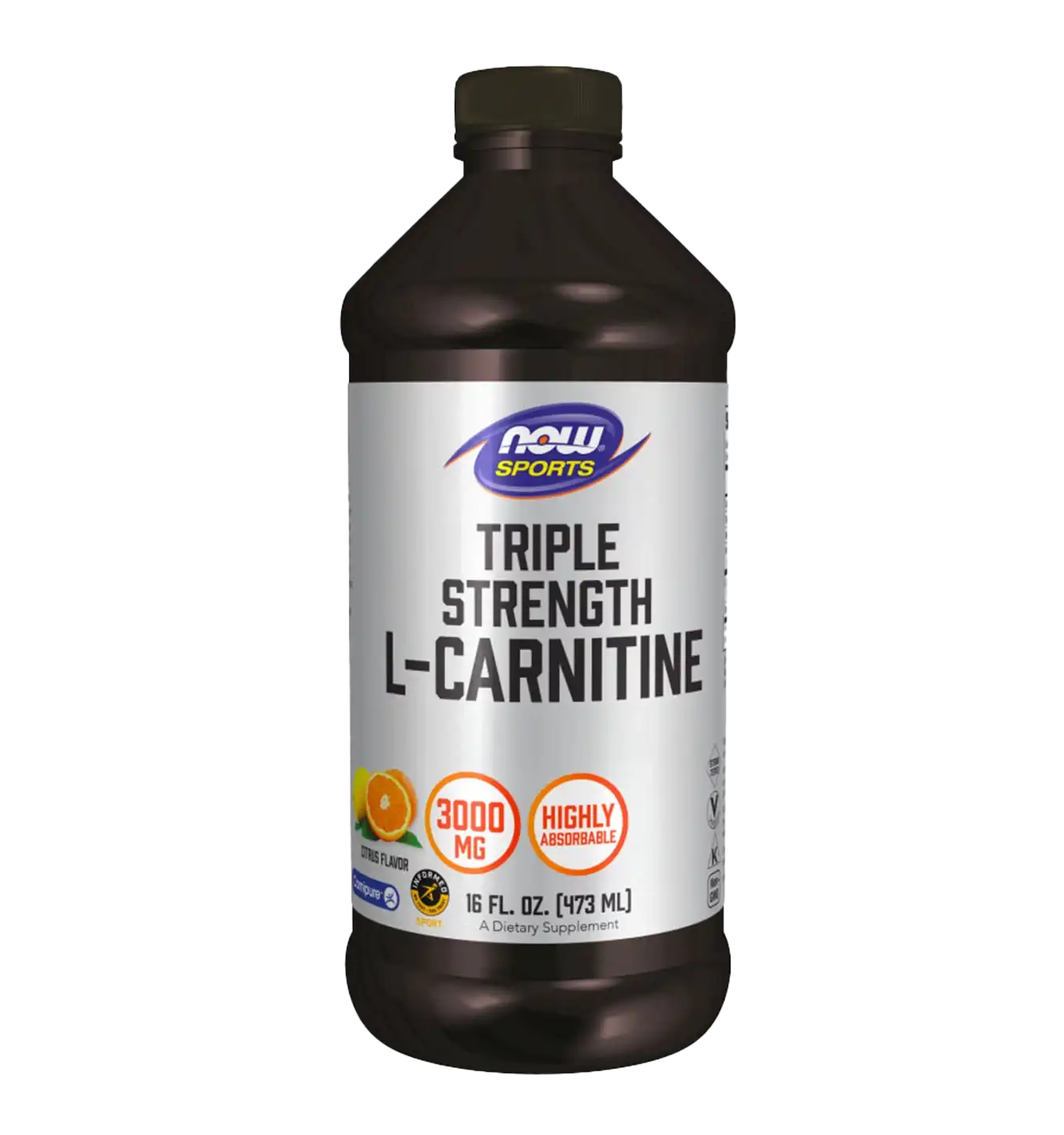 Liquid L-Carnitine Triple Strength 3000mg - 473 ml - Citrus