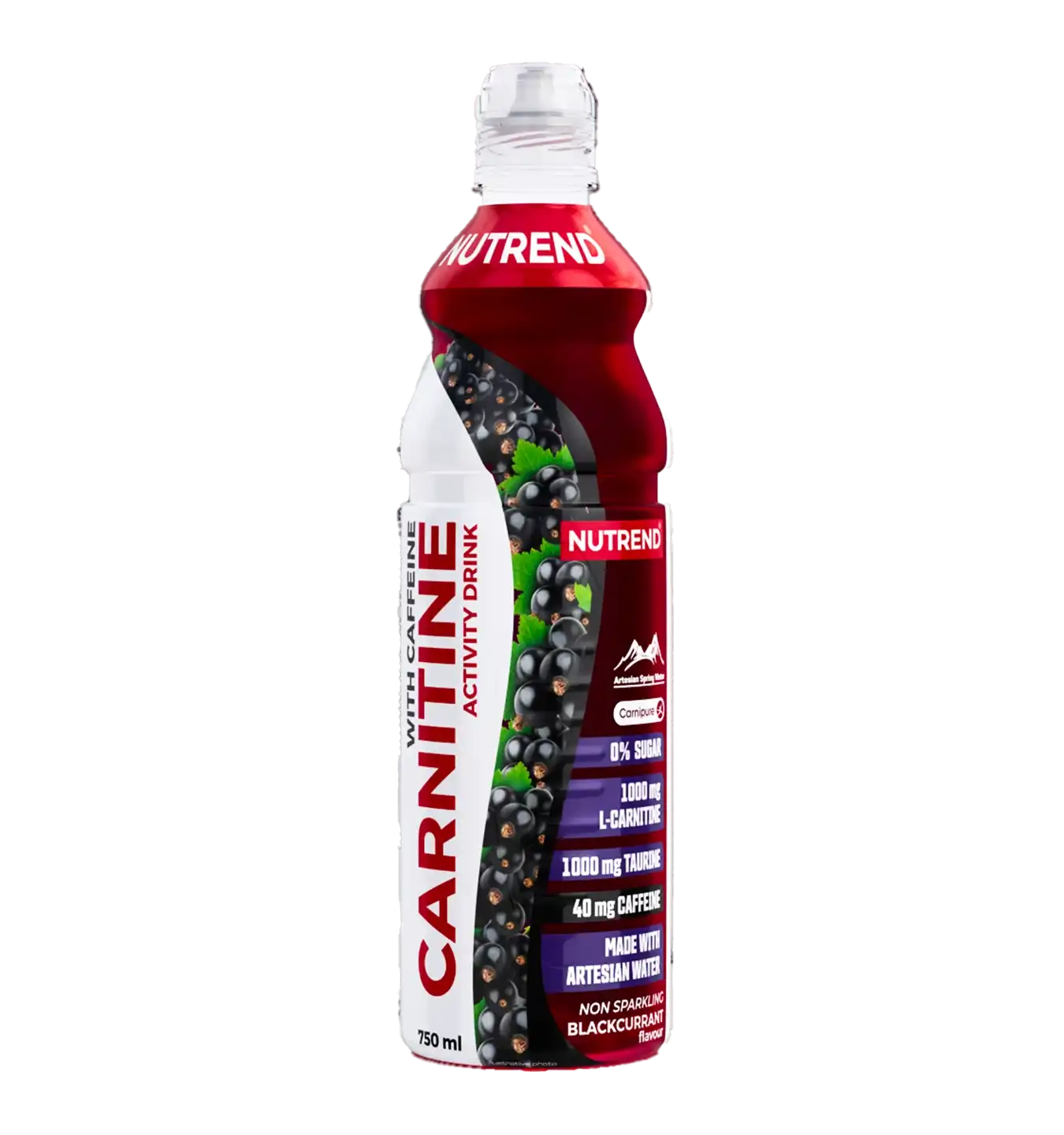 Carnitine Activity Drink with Caffeine - 8x 750 ml / Blackcurrant
