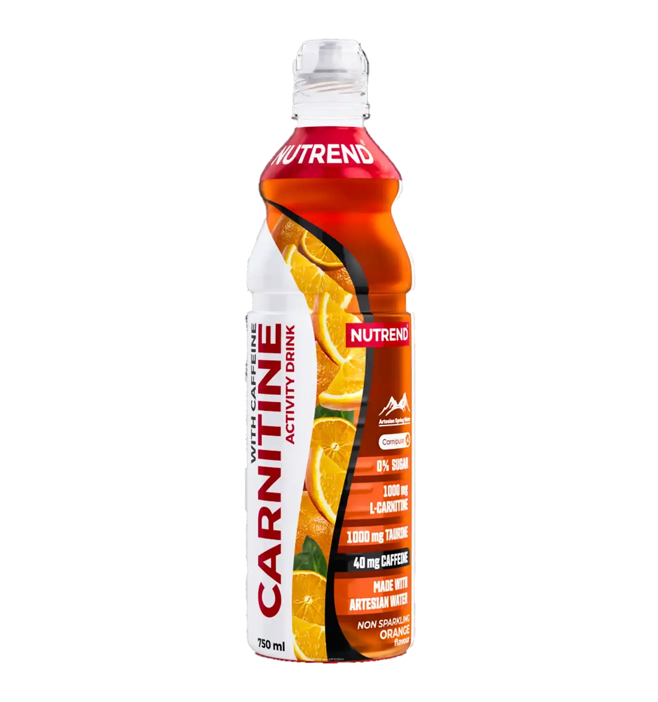 Carnitine Activity Drink with Caffeine - 8x 750 ml / Orange