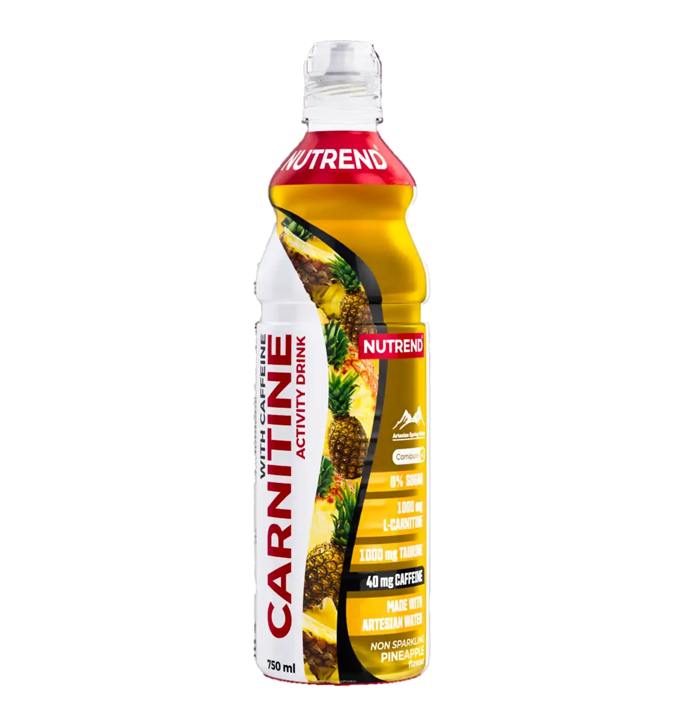 Carnitine Activity Drink with Caffeine - 8x 750 ml / Pineapple