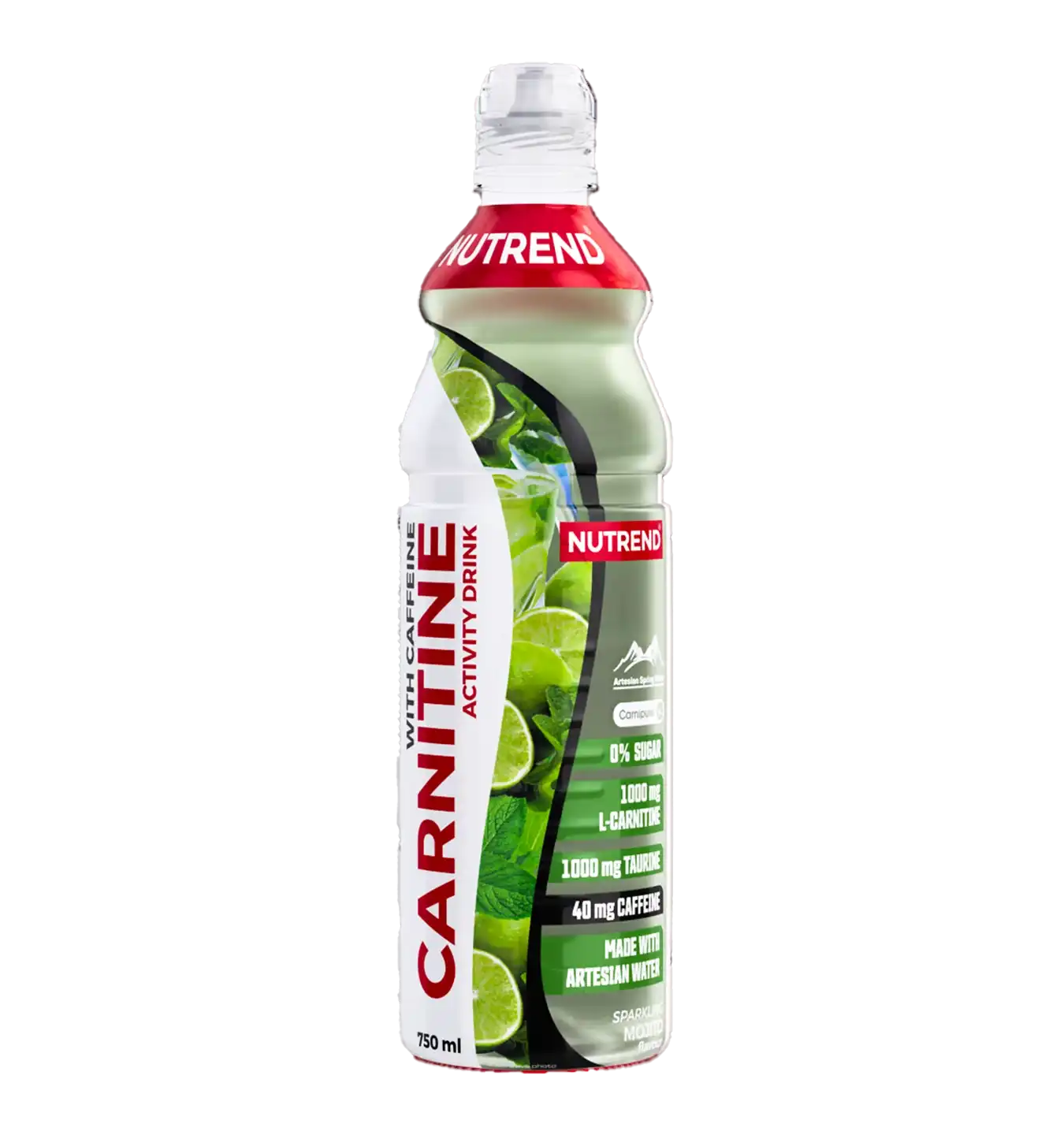 Carnitine Activity Drink with Caffeine - 8x 750 ml / Sparkling Mojito