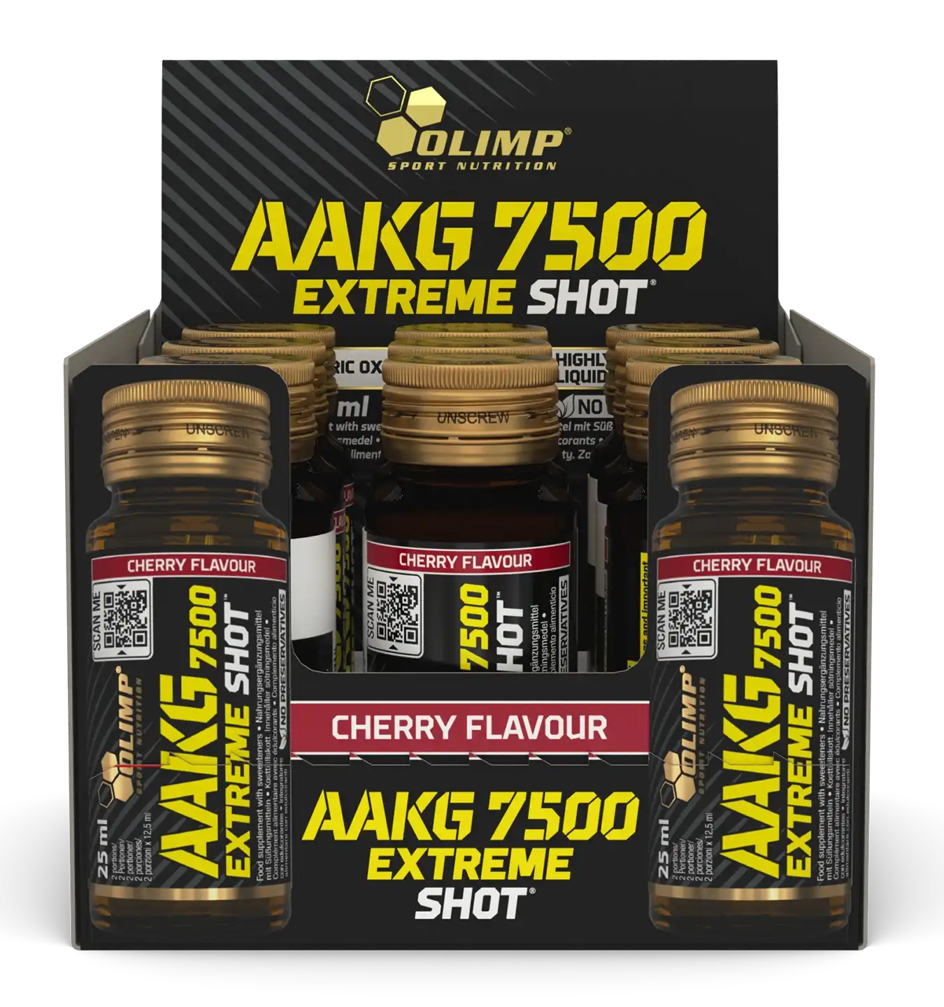 AAKG 7500 Extreme Shot - 9 ampullen / Cherry