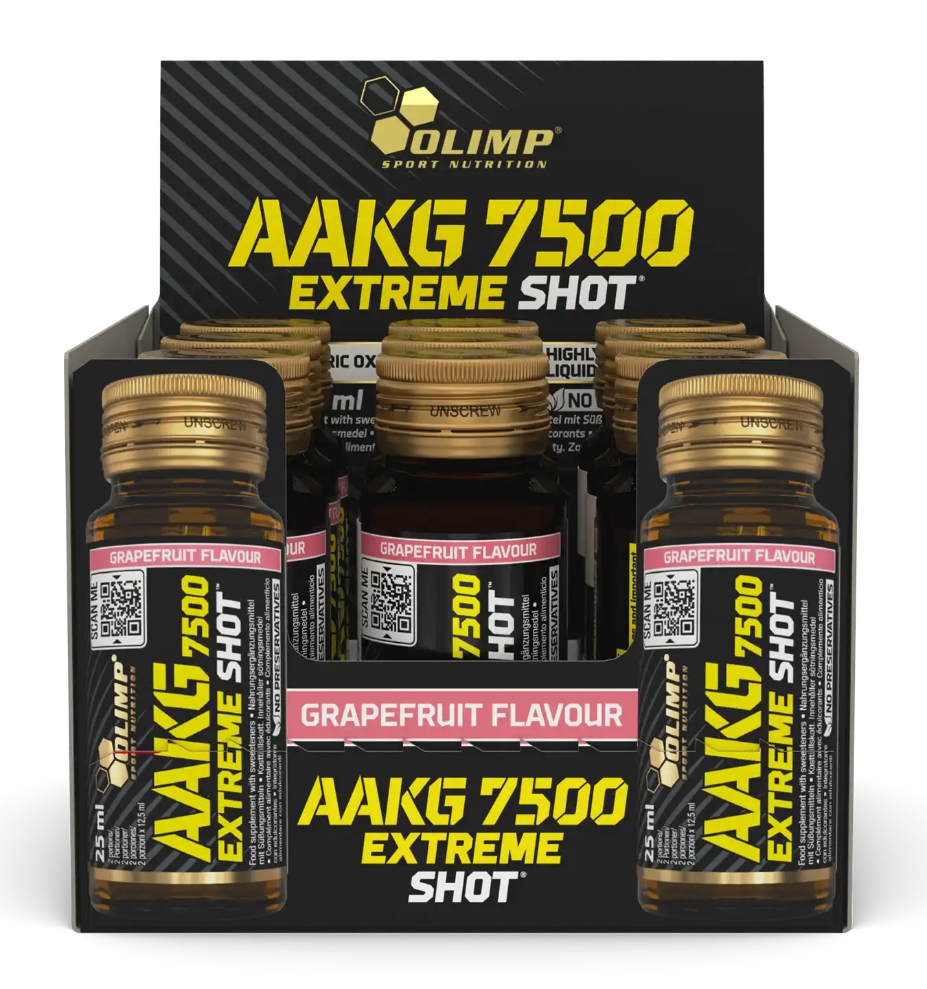 AAKG 7500 Extreme Shot - 9 ampullen / Grapefruit