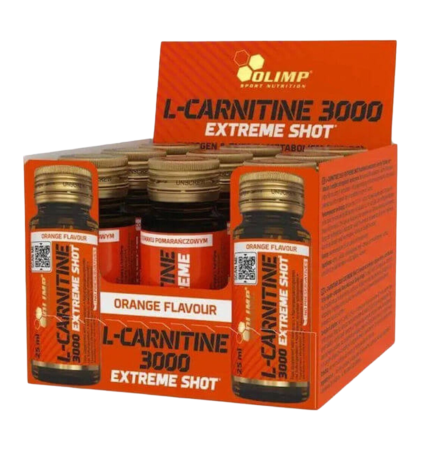 L-Carnitine Extreme Shot - 9 ampullen / Orange
