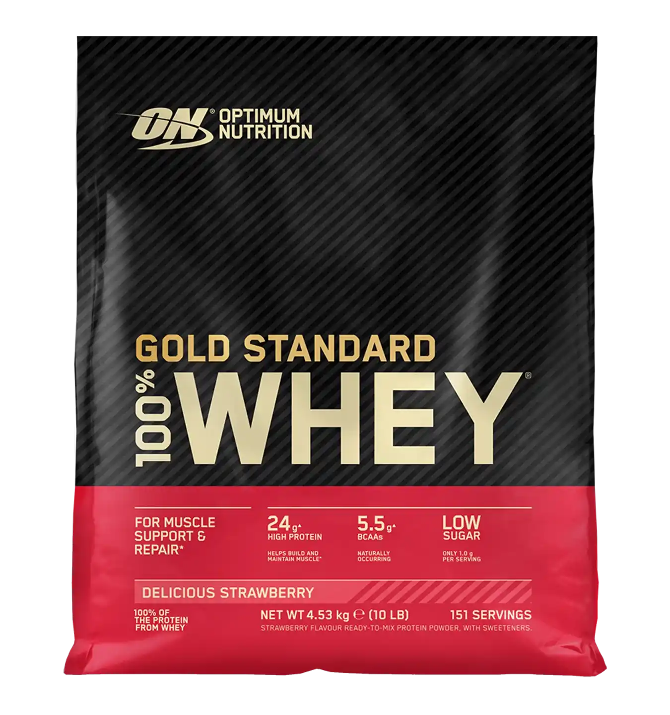 100% Whey Gold Standard - 4530 g / Aardbei