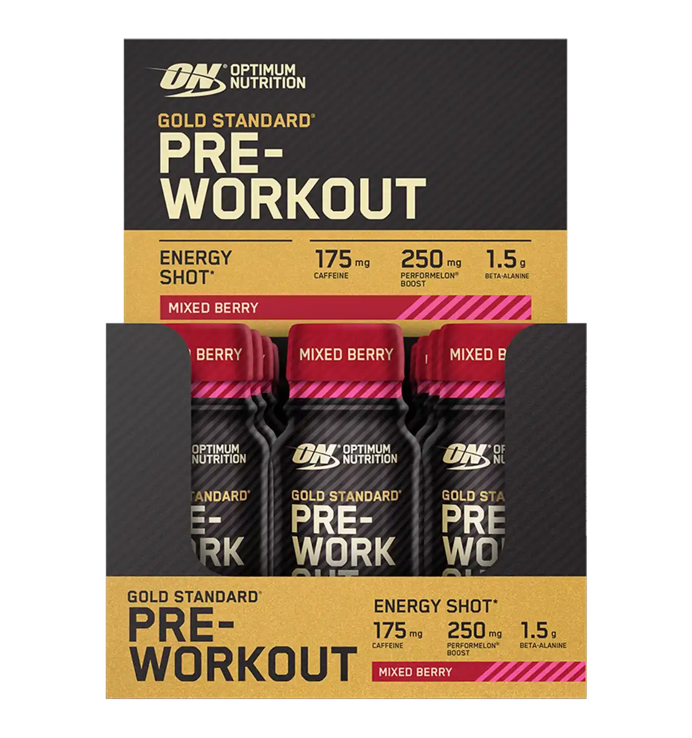 Gold Standard PWO Shot - 12x 60 ml / Mixed Berry
