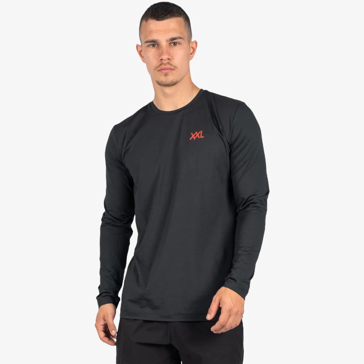 Performance Long Sleeve - Black/Red - Zwart